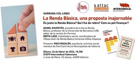 València, xarrada / charla: La Renda Bàsica, una proposta inajornable