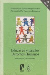 Portada de: Educar en y para los derechos humanos.