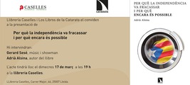 Presentació de 'Per què la independència va fracassar i per què encara és possible' d'Adrià Alsina. Lleida