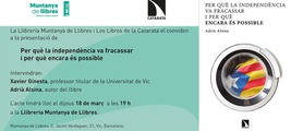 Presentació de 'Per què la independència va fracassar i per què encara és possible' d'Adrià Alsina. Vic