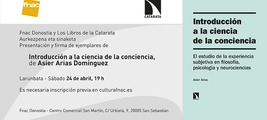 Presentación y firma de ejemplares de 'Introducción a la ciencia de la conciencia'