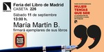 Feria del Libro de Madrid: María Martín Barranco firmará ejemplares de sus libros