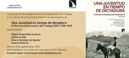 Presentación de 'Una Juventud en tiempo de dictadura'