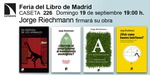 Feria del Libro de Madrid: Jorge Riechmann firmará su obra