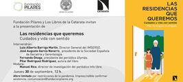 Madrid: presentación de 'Las residencias que queremos'