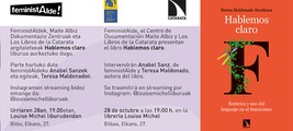 Bilbao: presentación de 'Hablemos claro'