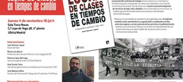Madrid: presentación de 'Lucha de clases en tiempos de cambio'