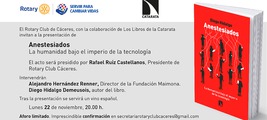 Cáceres: presentación de 'Anestesiados'