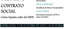 Rivas Vaciamadrid: presentación de 'Los sindicatos y el nuevo contrato social'