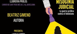Barcelona: presentación de 'Misoginia judicial'