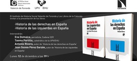 Vitoria-Gasteiz: presentación de ‘Historia de las derechas en España’ e ‘Historia de las izquierdas en España’