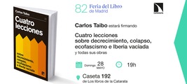 Feria del Libro de Madrid: Carlos Taibo firmará ejemplares de sus libros