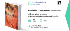 Feria del Libro de Madrid: Ana Velasco Molpeceres estará firmando 'Ropa vieja'