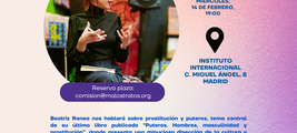 Madrid: encuentro con Beatriz Ranea sobre prostitución