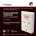Vilanova i la Geltrú: presentación 'El pensamiento militarista'