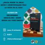 Madrid: coloquio ¿Hacia dónde va Siria?