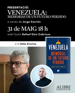 Barcelona: presentación de 'Venezuela: memorias de un futuro perdido'