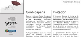 Bilbao: presentación de 'Herencias del franquismo y del terrorismo'