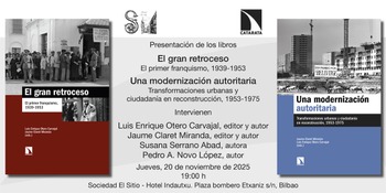  Bilbao: presentación de 'El gran retroceso' y 'Una modernización autoritaria'