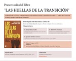Barcelona: presentación de 'Las huellas de la transición'