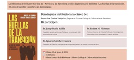 Barcelona: presentación de 'Las huellas de la transición'