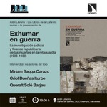 Barcelona: presentación de 'Exhumar en guerra'