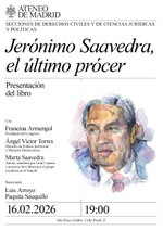 Madrid: presentación de 'Jerónimo Saavedra'