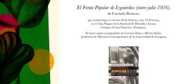 Zaragoza: presentación de 'El Frente Popular de izquierdas'