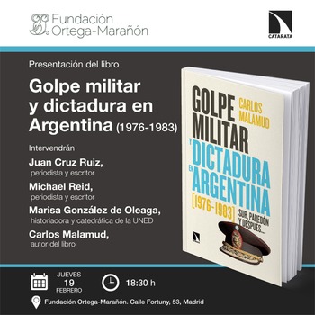 Madrid: presentación de 'Golpe militar y dictadura en Argentina'