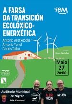 Nigrán: presentación de 'La farsa de la transición ecológico-energética'