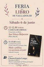 Valladolid: presentación y firma de 'Moda y política'