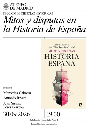 Madrid: presentación de 'Mitos y disputas en la Historia de España'